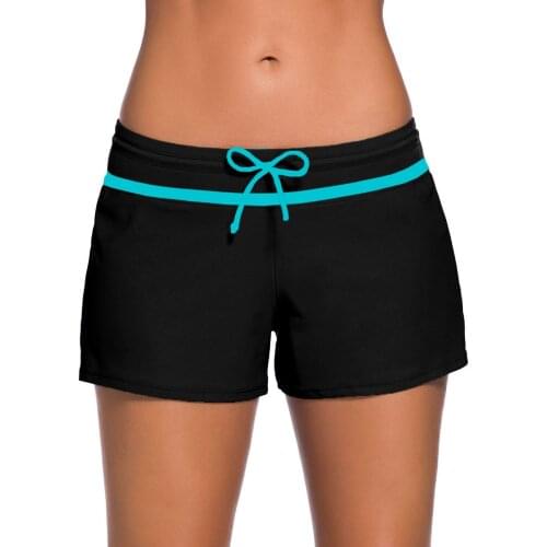 Summer Boxer Swimming Trunks Womens Hot Springs Conservative Lace-up Large Size Swimming Trunks