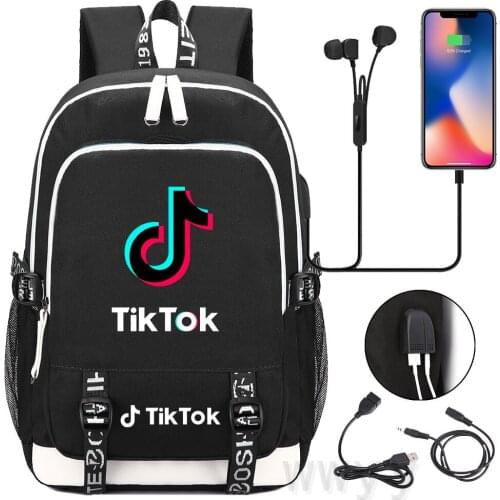 Tik Tok Backpack Bag Teenagers Laptop Men Women TIK TOK Mochilas Waterproof Travel Back Pack Backbag Large Capacity School Bag