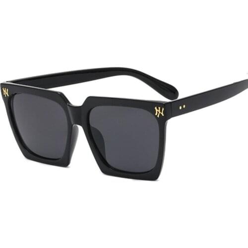 Fashion Designer Square Sunglasses Women Luxury Brand Sun Glasses Female Clear Mirror Gradient Lenses Vintage Cat Eye Oculos