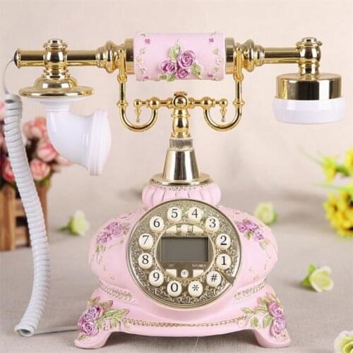 Antique Corded fashion Retro Vintage Fixed Telephone antique Landline Phone /Redial/Hands-free/ backlit caller id