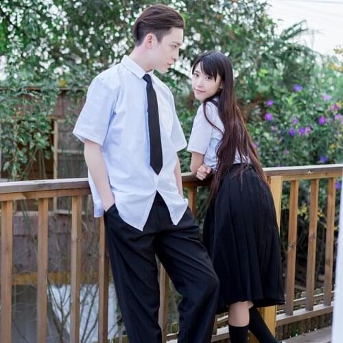 Japanese high school students uniforms sailor student suit men and women JK uniform pleated skirt costumes college wind suit