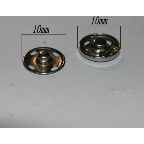 High-grade metal hidden-interlocking button baby buckle snap fastener snap button press studs 10mm 100set