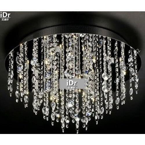 Gold Ceiling Lights lamp minimalist luxury hotel corridor lights crystal lamp bedroom lamp D50cm x H30cm