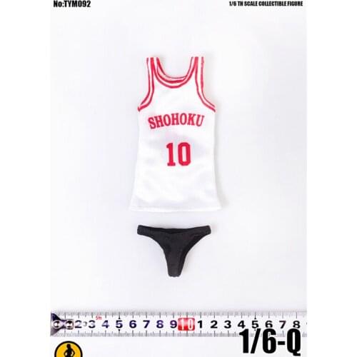 1/6 Scale Figure Female Clothes Basketball Vest Shorts Suit Model Fit 12 inches Action Figure Body Dolls DIY Accessories TYM092