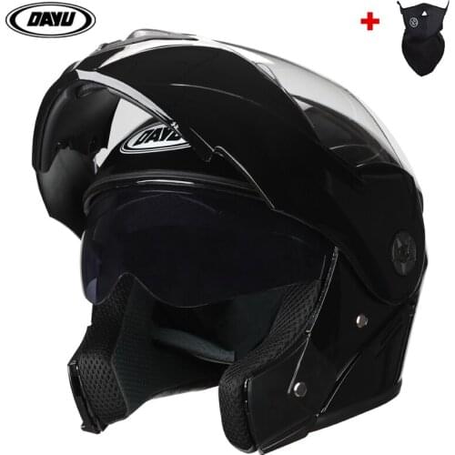 1 Gift Unisex Racing Motobiker Helmets Modular Dual Lens Motorcycle Helmet Full Face Safe Helmet Flip Up Cascos Para Moto