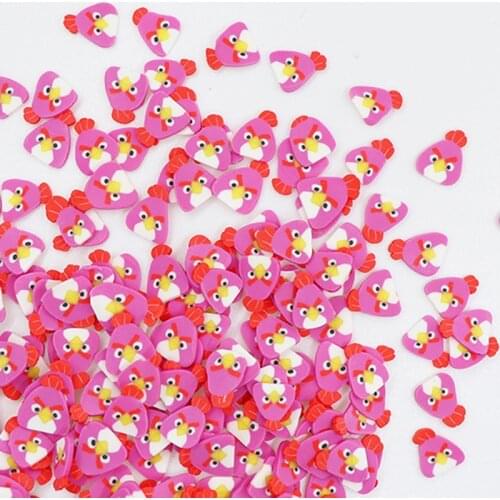 10g Cartoon Bird Slices Sprinkles For Slime Supplies Toy Polymer Clay Charms Accessories Addition For Fluffy Clear Slime