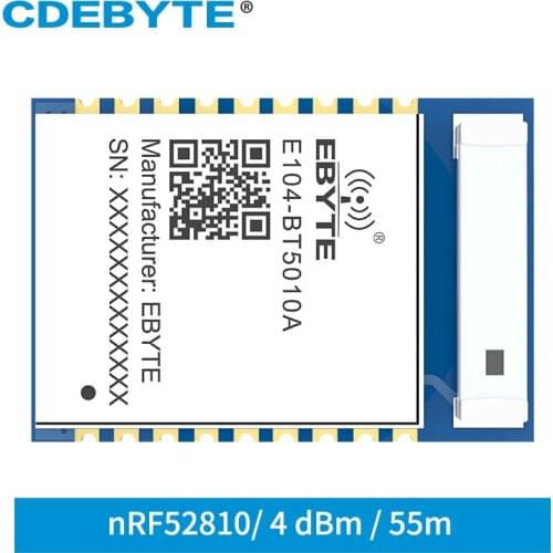 2.4GHz nRF52810 BLE5.0 Bluetooth Module IoT Transceiver UART Low Power IBeacon Ceramic Antenna Transmitter Receiver E104-BT5010A