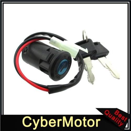 2 Wire Key Switch For Electric Mini Moto Dirt Pocket Bike ATV Go Kart Scooter Moped