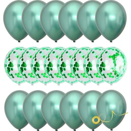 20pcs Gold Party Balloons Star Foil Confetti Set Metallic Chrome Alloy Assorted Balloon Birthday Decor New Year House Decoration