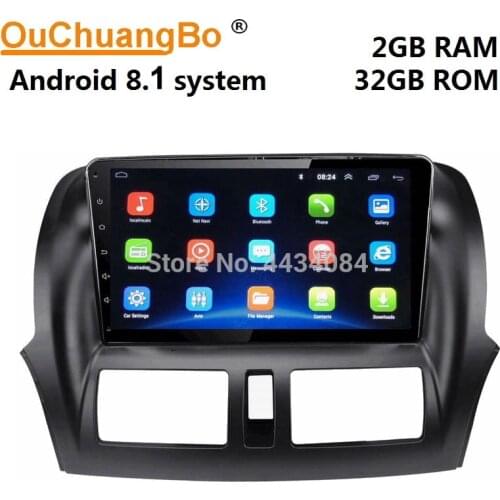 Ouchuangbo car audio gps media head unit android 8.1 system for FAW Besturn X80 2017 support USB SWC wifi free Russia map