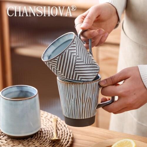 CHANSHOVA Ceramic 180-350ml Personality coffee mug Drinking cups teacup China porcelain H657