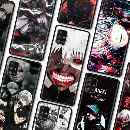Black Case For Samsung Galaxy A22 A51 A12 A21s A71 A31 A52 A32 A02s A72 A42 A02 A01 A11 TPU Fundas Tokyo Ghoul Trendy