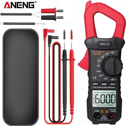 ANENG ST209 Digital Multimeter Clamp Meter 6000 counts True RMS Amp DC/AC Current Clamp tester Meters voltmeter 400v Auto Range