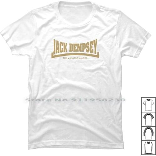 Jack Dempsey The Manassa Mauler T Shirt 100% Cotton Cartoon Gamers Movie Gamer Jack Game Ana Ps Ny Me Ja Funny