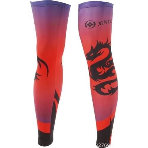 New Red Dragon XINTOWN Women Men Bike Bicycle Cycling Leg Warmers Running Sleeve Sun UV Protection Guard Knee S-3XL CC4227