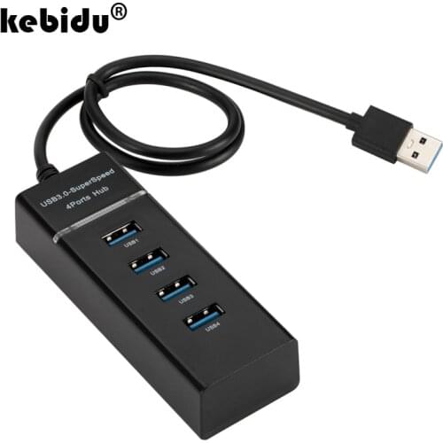 Kebidu New High Speed 5Gbps 4 Ports USB HUB 3.0 Splitter Adapter 4 Port Hub for Laptop PC / Computer Peripherals Accessorie