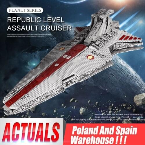 Mould King 21005 MOC Star Toys Wars UCS ST04 Republic Cruiser Star Destroyer Set Building Blocks Bricks Toys Gifts