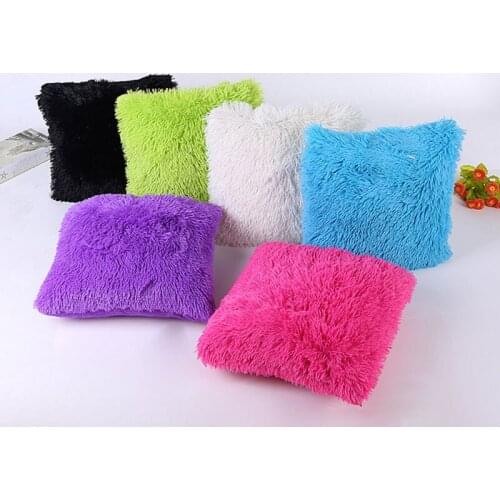 Crystal Plush Soft and Comfortable Throw Pillowcase High Quality Fabric Bedroom and Living Home Room Decorative Pillow Case