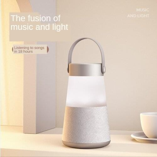 Night Light Audio Bluetooth Speaker Wireless Big Power Loudspeaker Bedside Stereo Speakers Portable Fashion Design Subwoofer