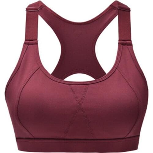 New Sports Wear For Women Gym Back Hollow Design Absorbing Sport Bra Top Fitness Women Rear Buckle Support Ladies Clothings