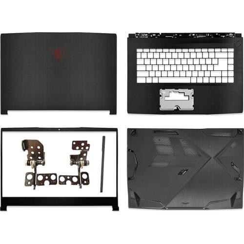 NEW Laptop LCD Back Cover /Front Bezel/Hinges/Palmrest/Bottom Case/Hinge Cover For MSI GF63 8RC 8RD GF63VR MS-16R1 Black A Cover