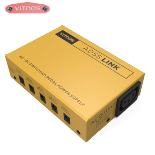 VITOOS AD5S LINK AD5SL effect pedal power supply fully isolated Filter ripple Noise reduction High Power Digital effector