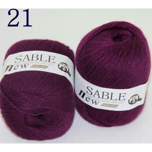 Sale 2*50gr Super Soft Pure Sable Cashmere Wrap Shawls Hand Knit Wool Crochet Yarn 243-21 Indigo