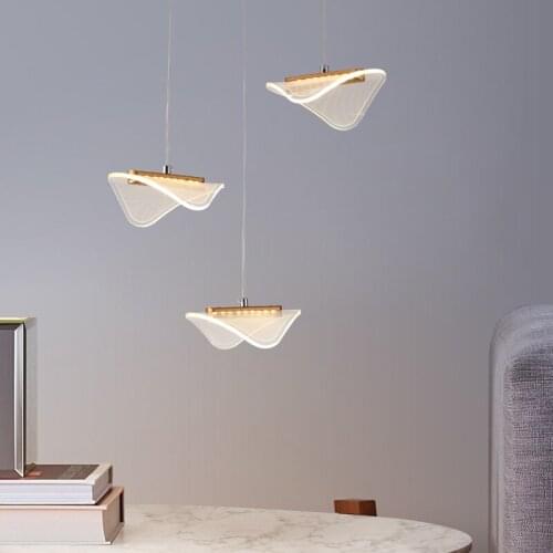 Nordic Minimalist LED Pendant Lights for Living Room Restaurant Bedroom Pendant Lamps Indoor Decoration Lighting