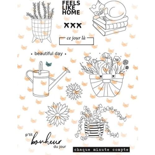 FrenchTransparent Clear Silicone Stamp/Seal for DIY scrapbooking/photo album Decorative clear stamp A7274