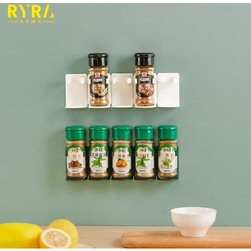 Kitchen Seasoning Can Storage Rack Cabinet Seasoning Storage Rack Wall Mounted Bottle Storage Rack Kitchen Organizer Accessories