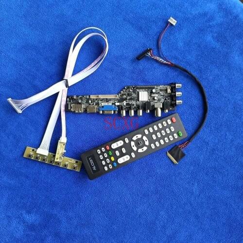 LED Digital Screen drive card 40 Pin LVDS 1366*768 Fit LP133WH2-LA1/TLC1/TLF1/TLL1/TLM1/TLN1 DVB AV VGA USB HDMI-compatible Kit