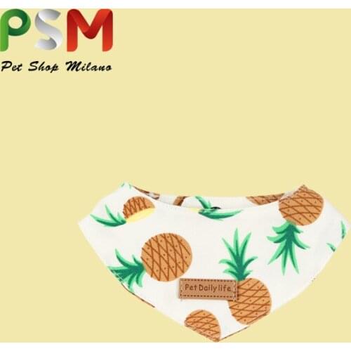 Pet triangle saliva scarf small cat leash harness and dog universal collar gato fruit scarf small pet jewelry boyunluk