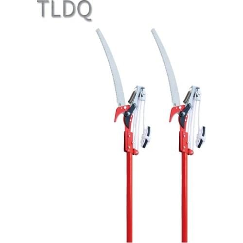 Gardening Tree trimmer, 4 meters telescoping long handle tree saw pole with pruner shears