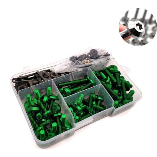 For Kawasaki z 1000 sx z1000 sx gtr 1400 zx 6r 10r zx10 r Universal Motorcycle Fairing Bolts Nuts Kit Body Fastener Clips Screw