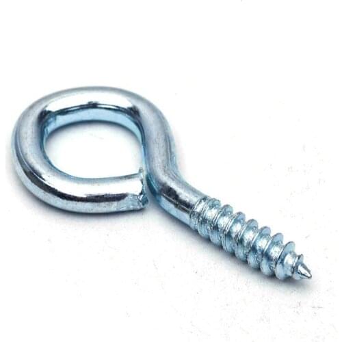 50 Pcs Eye Screws DIY Jewelry Wood Products Processing Hardware Fasteners Screws Wholesale Optional Screw Rings