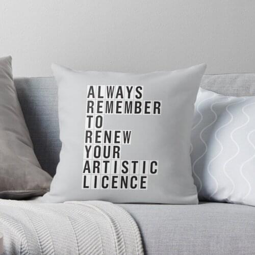 LICENCE RENEWAL Throw Pillow Cushion Cover Polyester throw pillows case on sofa home living room car seat decor 45x45cm