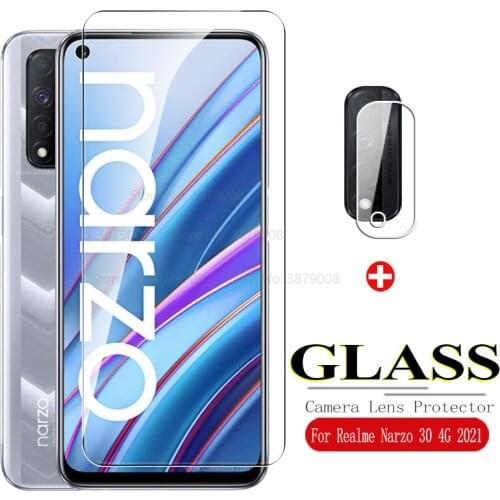 Camera lens protective glass for Realme Narzo 30 4G Phone Film screen ptotector films on Real me narzo30 2021 safety sklo film