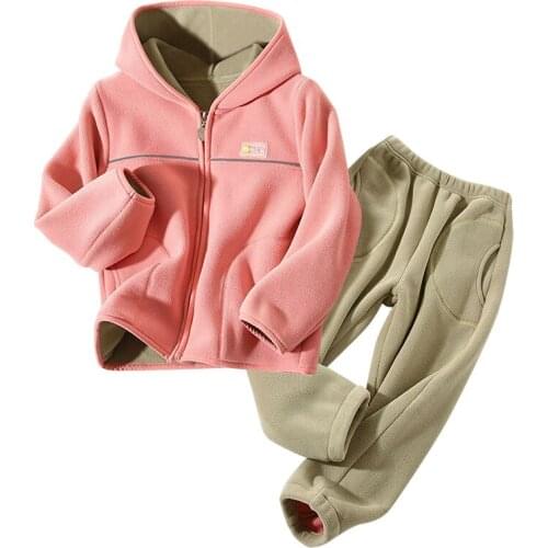 3-10 years old spring and autumn childrens jacket boys sports hoodie solid color warm girls sweatshirt jacket sports top