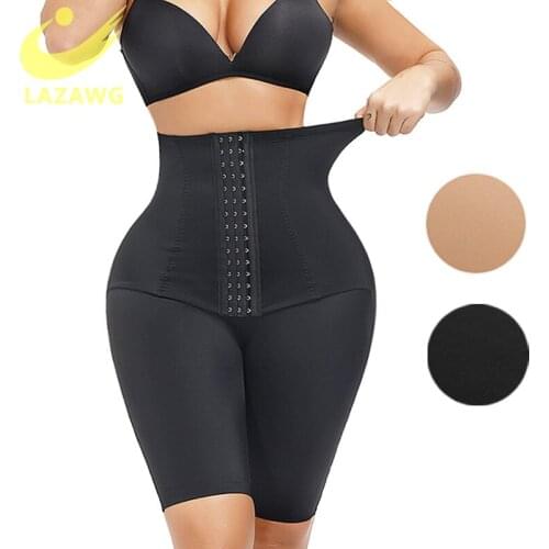 LAZAWG Tummy Control Shorts Women Seamless Butt Lifter Body Shapers Belly Slimming Waist Trainer Shapewear Hook Control Panties