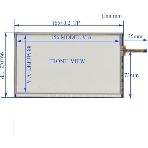 ZhiYuSun new 164mm*99mm QR4 4721S01 the touchsensor Compatible Touch Screen glass 164*99for GPS CAR