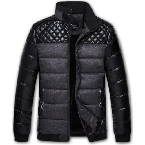Middle-aged Daddy Clothes Cotton-padded Clothes Thick Plus Velvet Mens Cotton-padded Jacket Warm Cotton-padded Clothes Jacket