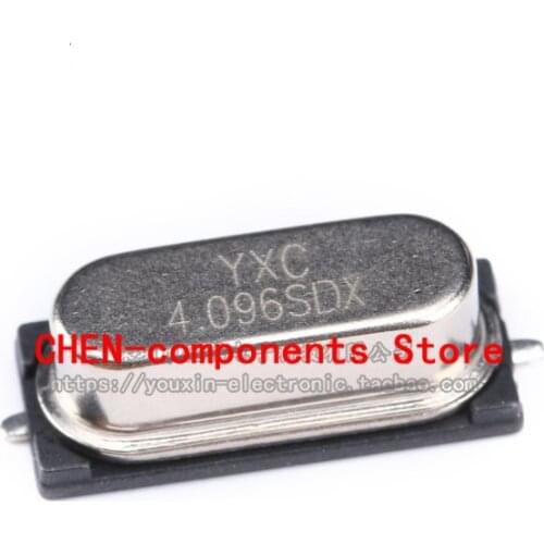 10pcs SMD passive crystal oscillator/HC-49SMD 4.096MHz 20ppm 20PF X49SM4096MSD2SC