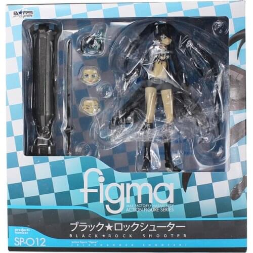 15cm Anime Black Rock shooter hEIY Figma SP012 PVC Action Figure Black Rock Taito Cannon Collection Model Dolls Toys