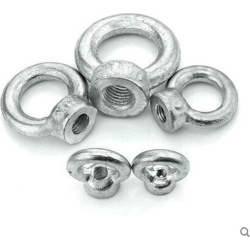 1PCS-M6/8/10/12/16 White zinc Female / Torpedo Nut / Marine Hardware / Ring Nut / Circle Nut