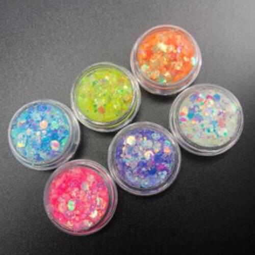 6 Colors Glitter Sequins DIY Crafts Flakes Filler UV Epoxy Resin Mold Filling Material Nail Art Decoration