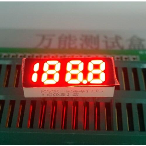 High quality 0.25in vehicle MP4 LED Display 20*8*4mm Commom Cathode/Anode 0.25 inch RED 7 Segment display 4 Bit Digital Tube