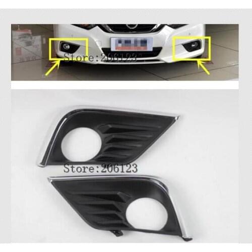 Free Shipping Chromed Front Fog Light Cover Trim For Nissan Teana Altima L33 2016 2017 2018 2 PCS