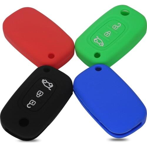 Bilchave 20pcs 3 Buttons Remote Silicone Car Key Case Cover Fob For LADA Vesta Granta XRay Kalina Priora Sedan Sport For Renault