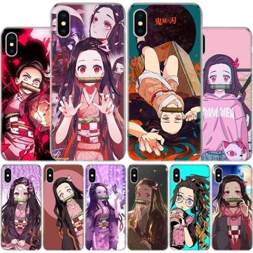 Demon Slayer Kamado Nezuko Cover Phone Case For Apple iphone 11 12 Pro XR X XS Max 7 8 6 6S Plus + 7G 6G 5 SE 2020 Coque Popular