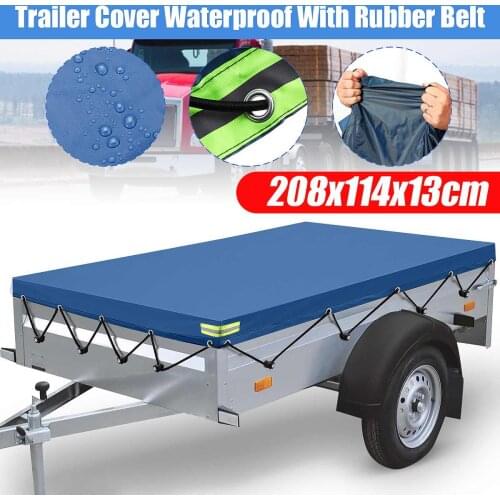 208x114x13cm Trailer Cover Sunshade Outdoor Snow Protection Waterproof Dustproof Car Roof Tent Cover Canopy